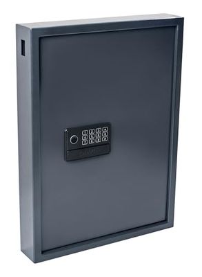Pavo - Sleutelkluis met hoge beveiliging voor 50 sleutels/Sleutelkast/Afmetingen: 550 x 380 x 100 mm/Vingerafdruklezer/Type C-poorten/Inclusief 50 sleutelhangers