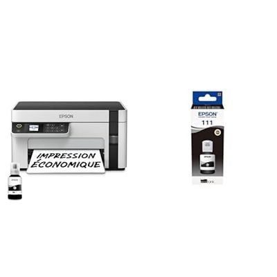 Epson EcoTank ET-M2120 avec Une Bouteille d'encre supplémentaire (Noire)