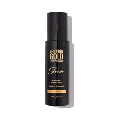 Dripping Gold Luxury Tanning Serum – Hydrating & Nourishing Self-Tan with Squalane, Rosehip & Hyaluronic Acid – Streak-Free, Deep Bronze Glow – 150ml