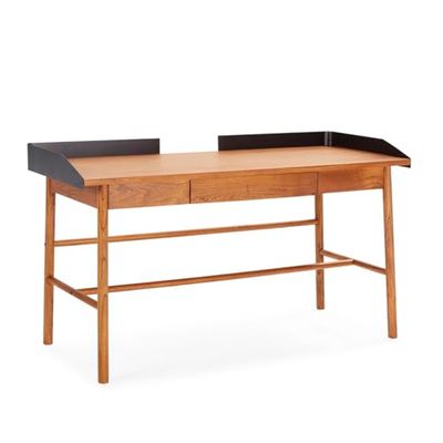 ESCRITORIO 151X60X85 MADERA NATURAL/METAL NEGRO