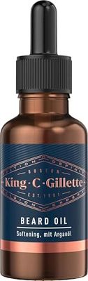 King C. Gillette Olio per barba da uomo per una barba morbida e profumata, con il nostro caratteristico profumo da 30 ml