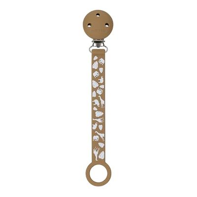 Nattou Klips z uniwersalnym uchwytem silikonowym, 21 cm, wzór Mocha