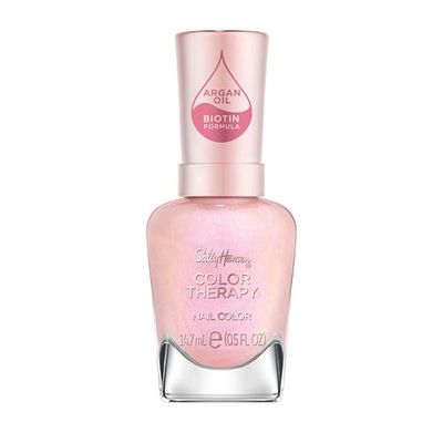 Sally Hansen Colour Therapy Nail Polish, 227 Epink Journey, Strengthen and Nourish Nails, Infused with Biotin and Argan Oil, 3-in-1 Formula, High-Shine Finish, Salon Quality Results, 14.7ml