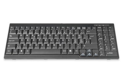 DIGITUS toetsenbord voor LCD KVM-consoles van DIGITUS, Zwitserse lay-out, zwart