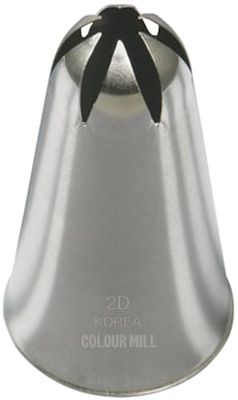 Colour Mill Piping Tip 2D M Drop Flower, Beccucci Grandi, Bocchette Decorative Riutilizzabile Sac a Poche Professionali per Decorare Torte, Dolci, Cupcake e Pasticceria, 2D M Drop Flower