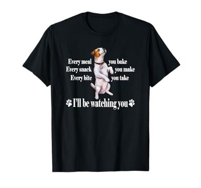 JRT Dog Lover Watching Snack Jack Russell Maglietta