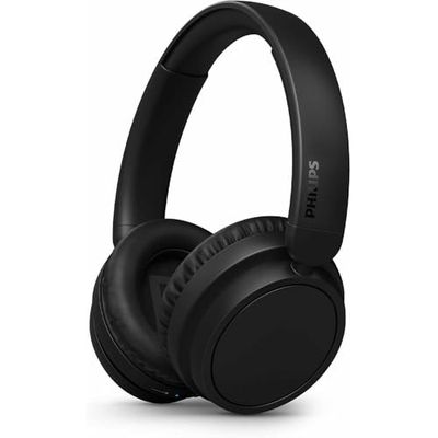 Philips TAH5209BK Lekkie, bezprzewodowe słuchawki douszne Bluetooth z pasywną izolacją akustyczną - 65 godzin odtwarzania, naturalny dźwięk, wyraźne połączenia, dynamiczny bas, 2 godziny ładowania