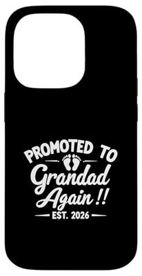 Pregnancy Announcement 2026 Promoted To Grandad Again Case for iPhone 14 Pro