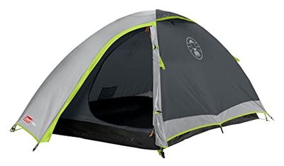 Coleman Darwin Cupola 3 Persone, Campeggio ed Escursioni, 100% Impermeabile, Telo per Pavimento Cucito, Tenda da Trekking Igloo compatta e Leggera, Montaggio rapido Unisex Adulto, Grigio, One Size