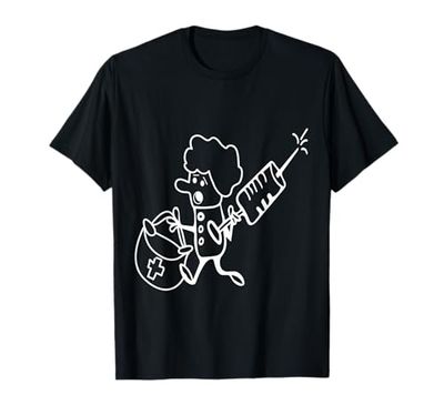 Enfermera divertida - con jeringa gigante y bolsa de Camiseta
