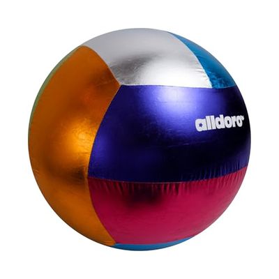 alldoro 60299 XXL metallic bal, kinderbal, polyester/pvc, speelbal voor kinderen vanaf 3 jaar, glinsterend, 60 cm