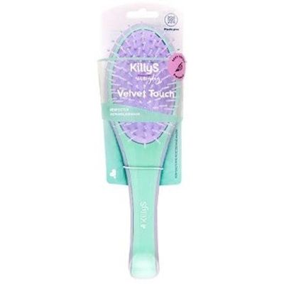KillyS Velvet Touch - Spazzola per capelli, colore: Viola/Menta