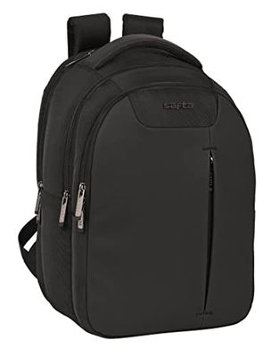 safta Sac à Dos pour Portable et Tablette avec Sortie USB Business Noir (31 x 45 x 23 cm)