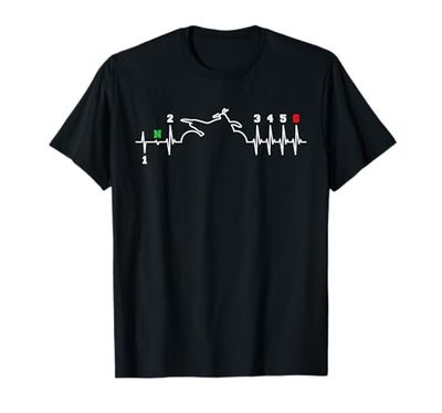 Motocross Heartbeat Enduro Circuit Motorcycle Dirt Bike Gift Camiseta