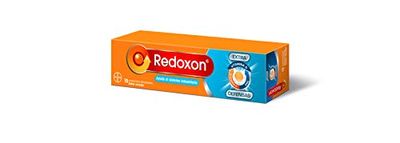 REDOXON Vitamina C Complemento alimentar extra defesa com vitamina D e zinco, ajuda ao sistema imunitário, sabor laranja, 15 comprimidos fervescentes