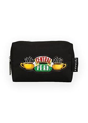 Groovy Uk Wash Bag, Polyester, Black, 26 x 13 x 12 cm