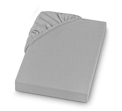 SETEX finbäver spännlakan GOTS, 160 x 200 cm, 100% bomull, grå, 121G 160200 409 038 (SE0)