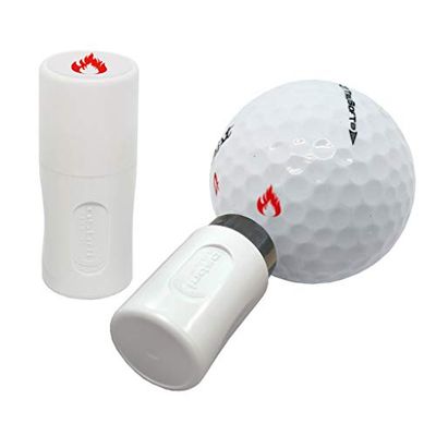 Asbri Golf Flame Golf Ball Stamper, Rood