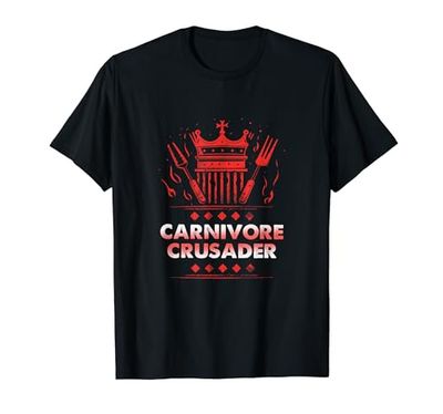 Carnivore Crusader BBQ King Emblem Camiseta