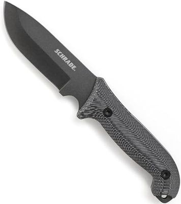 Schrade SCHF51M, Coltello Tascabile Unisex – Adulto, Nero, Taglia Unica