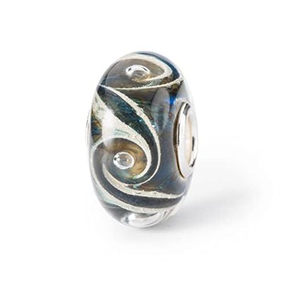 Trollbeads Tourbillon sauvage, smal, Verre, Agate