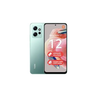 Xiaomi Redmi Note 12 128GB Handy, grün, Mint Green, Android 13, Dual SIM