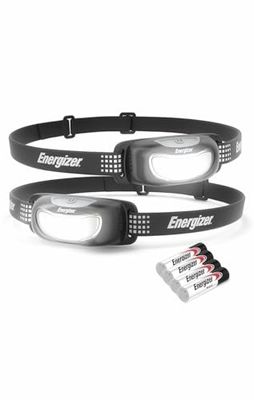 Energizer Led-hoofdlamp, universeel, plus nachtzicht, hoofdlamp voor camping, outdoor, vissen en wandelen, 2 stuks