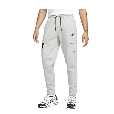 Nike Heren Pant Sportswear Tech Fleece, Dk Grey Heather/Black/Black, DM6453-063, 3XL