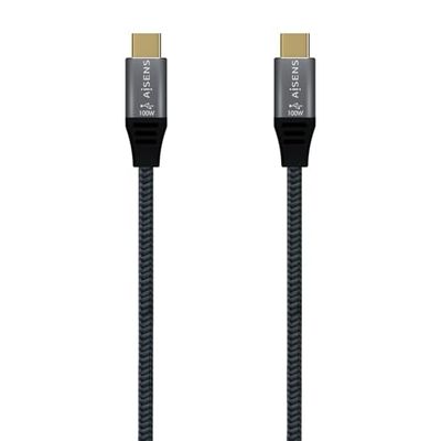 Velocraze Cable usb - cable usb 3.2 gen2x2, 20gbps, 100w, e-mark, usb-c a usb-c, gris, 0.6m, ideal para transferencia rápida y potente.