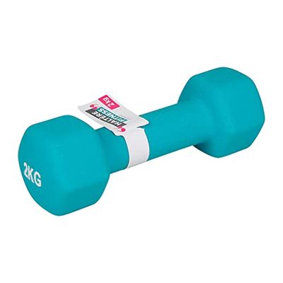 UPFIT – Mancuerna de 2 kg – Agarre perfecto – Forma estudiada para poder realizar diferentes ejercicios versátiles – Permite un entrenamiento completo – Mango ancho y funcional azul