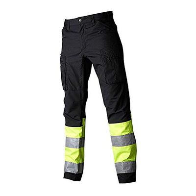 Top Swede 220172051C052 - Pantaloni elasticizzati, modello 220, colore: Nero/Giallo