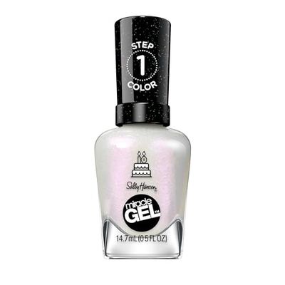 Sally Hansen Smalto Unghie Miracle Gel, Smalto Gel Senza Lampada UV, Effetto Manicure Professionale, 785 Twinkle Whites, 14,7 ml