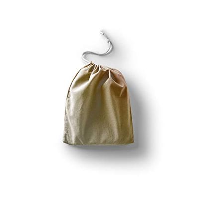 Bonamaison Impreso Algodón Bolsas con Cordón, Bolsa con Cordel para el Hogar y el Almacenamiento de Verduras, Bolso de Compras, Plegable, Ecologica, Reutilizables, Tamaño: 40x50 Cm