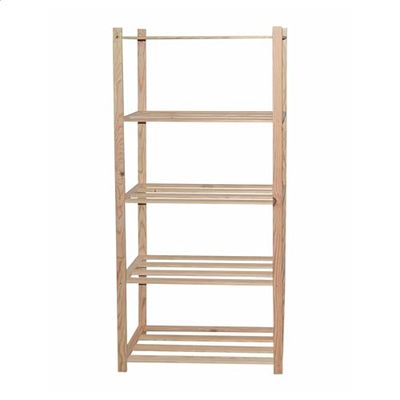 WELL HOME MOBILIARIO & DECORACIÓN Houten rek met 5 planken, 170 x 35 x 4 cm