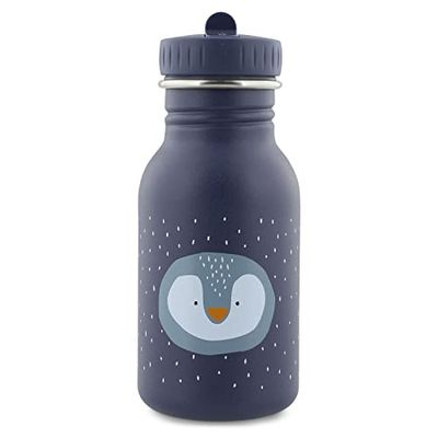 Trixie Kinderdrinkfles, roestvrij staal, drinkfles van roestvrij staal, pinguïn, 350 ml