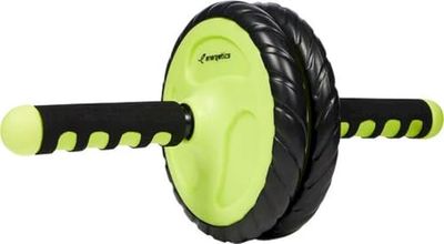ENERGETICS AB Roller Pro Uniseks buiktrainer, zwart/geel, eenheidsmaat