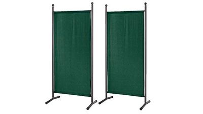 GRASEKAMP - Pared de 2 Piezas de Calidad Desde 1972, 78 x 178 cm, Verde, Separador de ambientes, Pantalla de privacidad