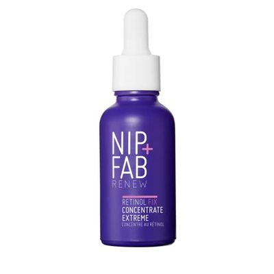Nip+Fab Retinol Fix Concentrate Extreme 10% - Soluzione di nuova generazione per una pelle giovane con complesso a rilascio ritardato, bakuchiolo, peptidi e complesso idratante, 30ml