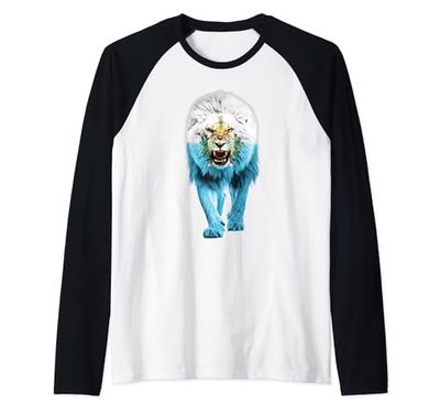 San Marino Lion Pride Bandiera Sammarinese Souvenir San Marino Maglia con Maniche Raglan