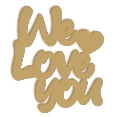 Décoration à Suspendre pour Enfants We Love You Inscription Murale en Bois pour Chambre d'enfant, décoration en Bois pour Enfants
