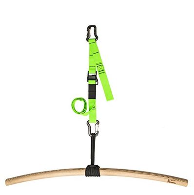 eaglefit Barre de Traction en Bois au Montage au Plafond - Vert - 100 cm