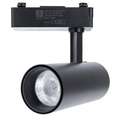 Led-railspot met twee draden, zwart, 15 W