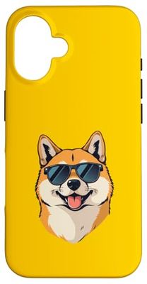 Shiba Inu avec lunettes de soleil cool propriétaire de chien d'été Coque pour iPhone 16