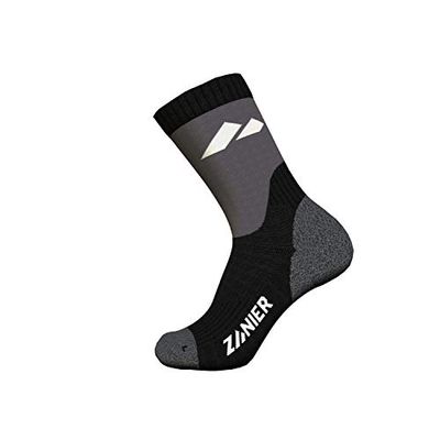 Zanier Unisex - Volwassenen 40079-2093-M duiksokken, zwart, antraciet, M