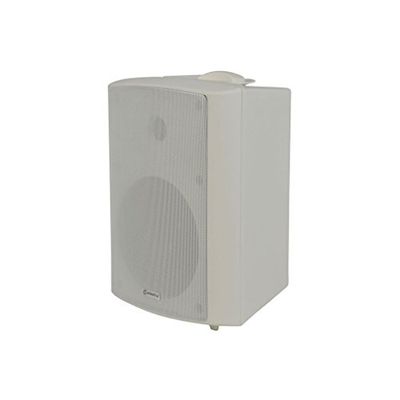 Adastra Altifalante exterior resistente às intempéries, 120 W, branco de 6,5 polegadas