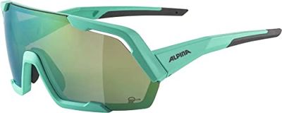 ALPINA Unisex - Dorośli, ROCKET Q-LITE Okulary sportowe, turquoise matt, One Size