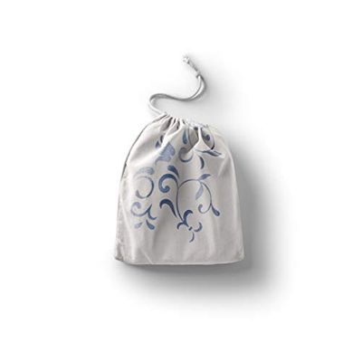 Bonamaison Printed Cotton Produce Bag with Drawstring, Reusable Grocery Bag, Biodegradable Eco-Friendly Bags, Travel Pouch, Sachet Bags, Shopping Bag, Eco Friendly, Foldable, Size: 40x50 Cm