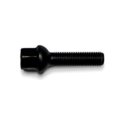H&R B1255502 Wheel Bolt Round-Head R12 M12x1.50-Length 55mm-Black (e.g. Compatible with Mercedes)