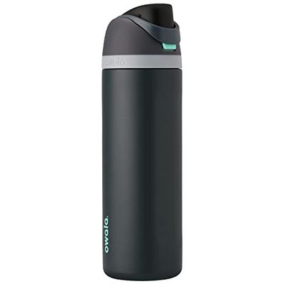 Owala FreeSip isolerad vattenflaska i rostfritt stål med sugrör för sport och resor, läckagesäker, BPA-fri, 950 ml, dimmigt vatten