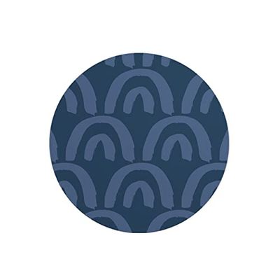 Questo Casa, Ronde digitaal bedrukte muismat, antislip onderkant, voor kantoor en thuis, diameter: 22 cm